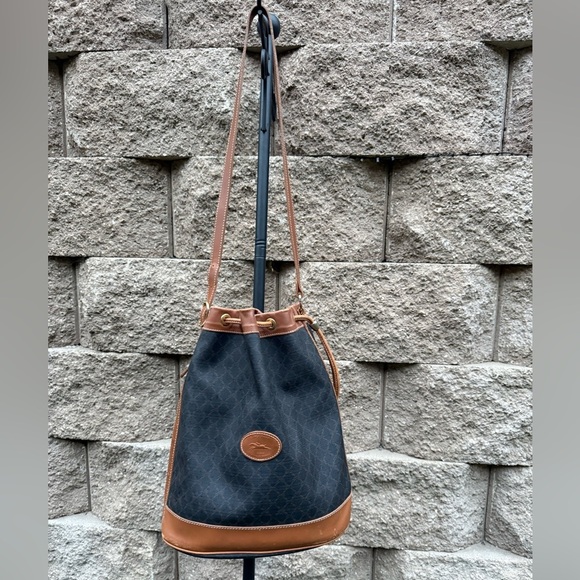 Longchamp Black and Brown Bucket Bag - Picture 4 of 11